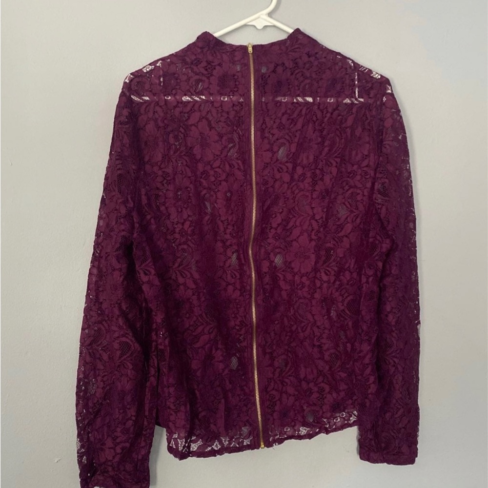 Purple lace jacket xxl
